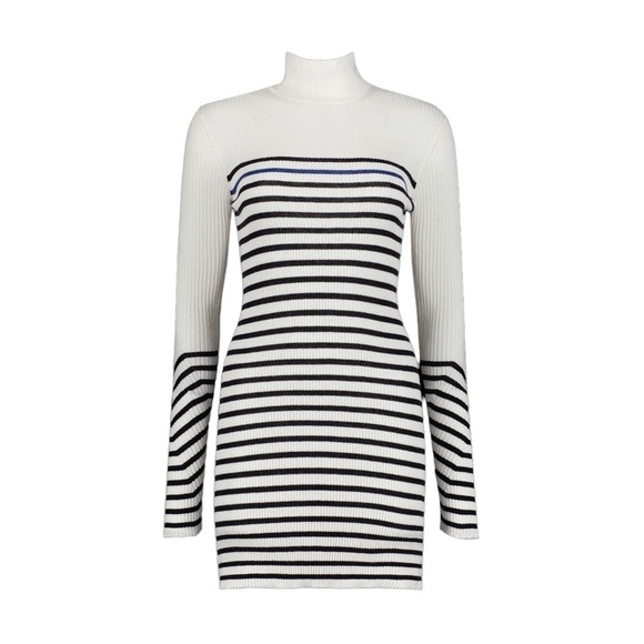 Rag & Bone Kate Turtleneck Sweater Mini Dress Cashmere Blend Striped Long sleeve - Picture 14 of 16